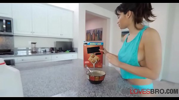 Stepbrother and stepsister fuck all of a sudden