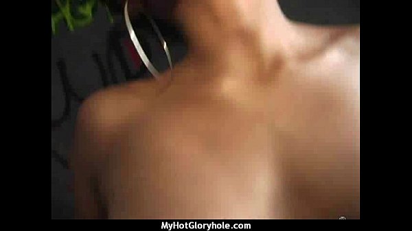 Gloryhole cock licking and sucking interracial 11