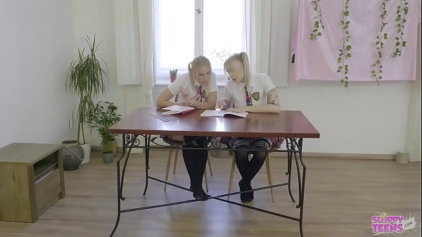 Two girls being STRIPED and FUCKED during a_Dictation - Trailer#03 Mimi Cica &Lulu Love