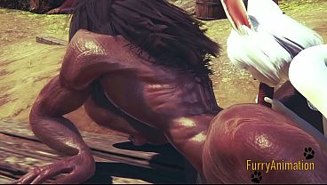 Furry Hentai - Beast And Bunny Having Sex thumbnail