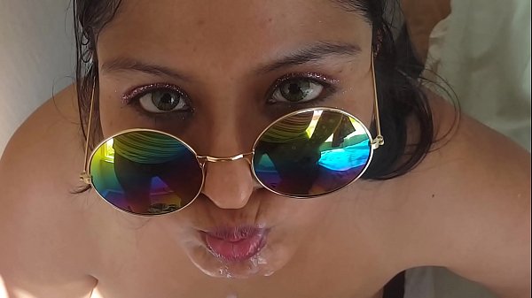 XL girl dancing and swallowing a massive cumshot 