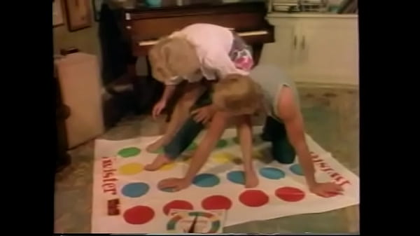 Blonde babe loves spoon position after playing naughty game twister