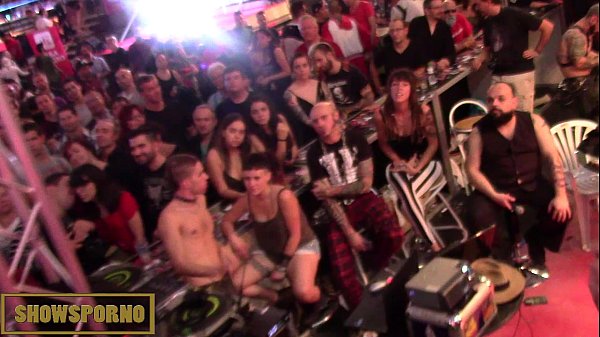 Blonde slave and brunette master_BDSM threesome