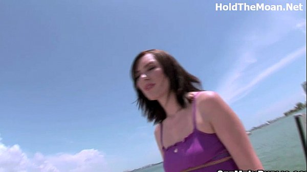 Hot babe flashes her assets outdoor public formoney