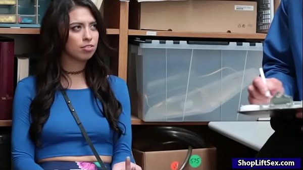 Tight teenshoplifter Taylor May nailed