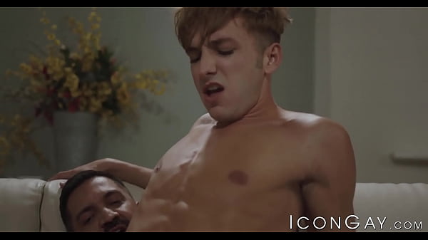 Cock hungry jock Cameron Basinger deepthroats big dick daddy before juicy ass rimming leads to bareback doggystyle fucking ending in cum spraying. 