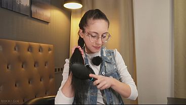 She'll show you how she does a braid