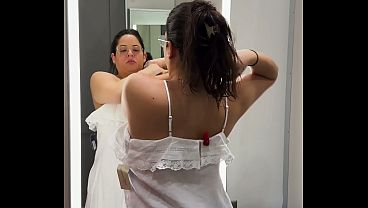 Try On Haul - Thick Big Titty Latina On Dressing Room Cam thumbnail
