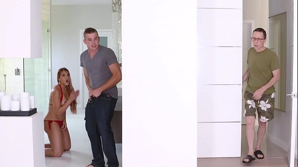 Gorgeous babe spreads her legs wide