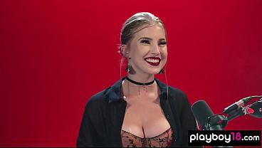 Big Tits Blondie Introducing Herself And Fingering Her Soaking Wet Pussy thumbnail