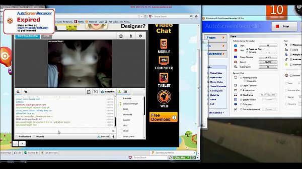 Tinychat dumb chick from georgia perimeter with great tits
