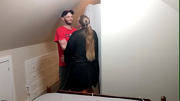 Stepmom gets caught cheating by her stepson but she fucks him too so he won't tell 