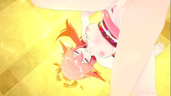 Yae miko takes in so much pleasure in her tight pussy genshin impact sex compilation