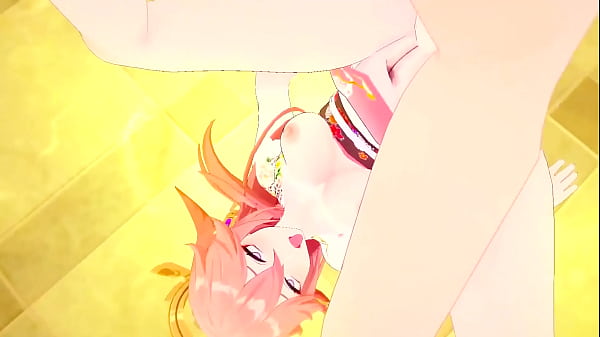 Yae miko takes in so much pleasure in her tight pussy genshin impact sex compilation