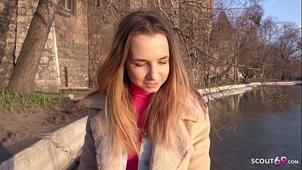 GERMAN SCOUT - CUTE STUDENT TEEN IN CANDID JEANS TALK TO BAREBACK SEX AT PICK UP 