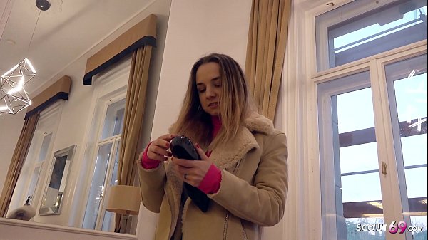 GERMAN SCOUT - TINY COLLEGE GIRL MONA IN JEANS SEDUCE TO_FUCK AT REAL_STREET CASTING