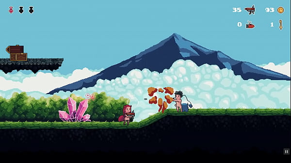 Play MP4 - Metal Plug &lbrack;Side Scroller Hentai game&rsqb; Ep&period;2 Huge purple dildo fight