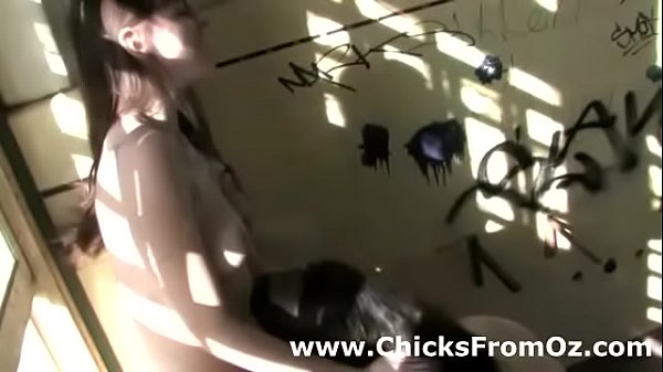 Long haired lesbians fingering and licking pussy outdoors 