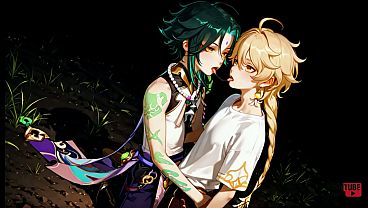 Genshin Impact Yaoi - Xiao x Traveller Photo compilation 