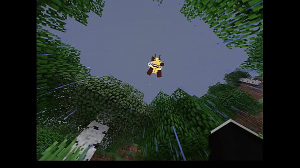 Minecraft Bee_Finds you Alone_in a Forest