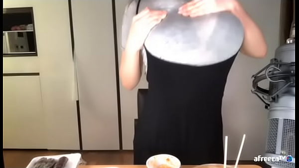 Big tits fondling on stream