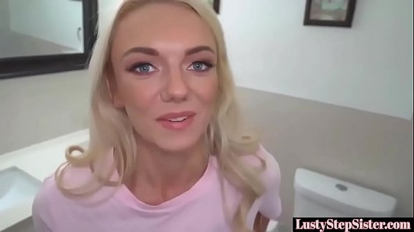 Hot Blonde Step Sister_Blowjob And Fuck