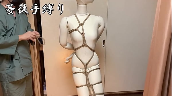 緊縛動画 菱後手縛り