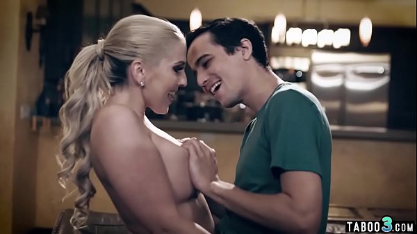 Taboo workout session with a big boobedMILF stepmother