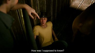 Game: FindingBuddies, Chapter 10 - Meeting an old friend (Chapter 5), helping on the farm, having sex by the waterfall, giving a blowjob, and getting fucked in the ass (russian english voice)
