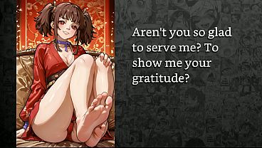 Play MP4 - &lbrack;FayGrey&rsqb; &lbrack;Mumei makes you worship her feet and turns you into her permanent foot slave&rsqb; &lpar;Joi Gentle Humiliation Footjob FeetWorship PetPlay Degradation&rpar;