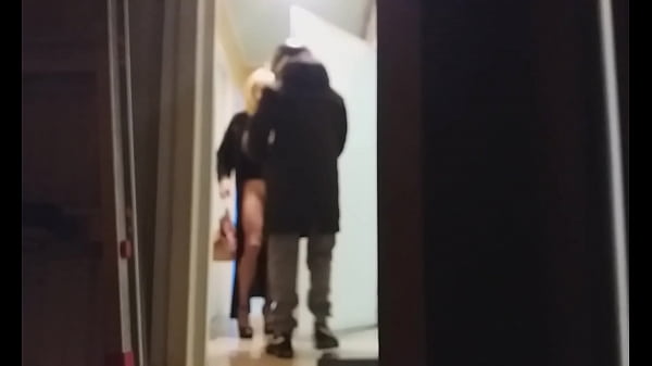 milf in pantyhose in front of a stranger 