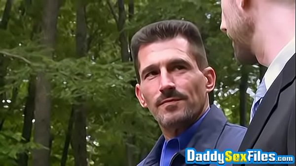 Stud analpounded by his daddy in nature 
