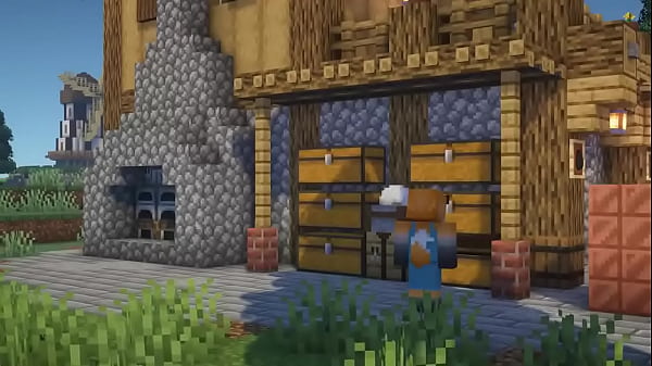 Sexy Minecraft | How to Build a Starter House with Mine Entrance | Tutorial