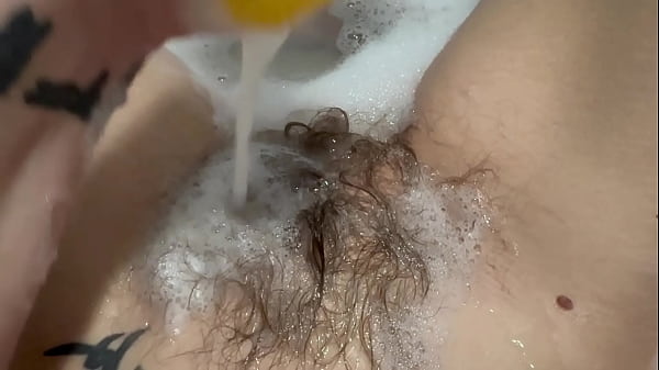 Hot Bath With The Hottest Hairy Bush thumbnail