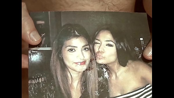 cum splash on the face of two hot bitches 