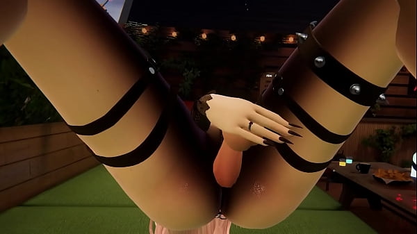 Vrchat succubus pleasures herself in vr 