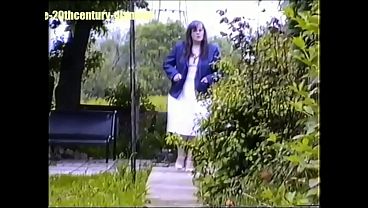 Mature Mank Manager Pisses In Her Garden thumbnail