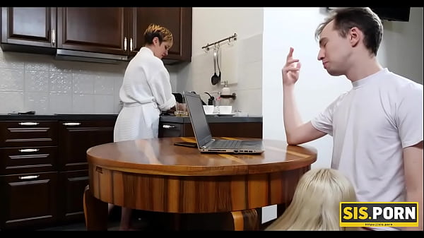 .PORN. Slut savors stepbrothers cockin pussy hoping stepmom wont enter_bedroom