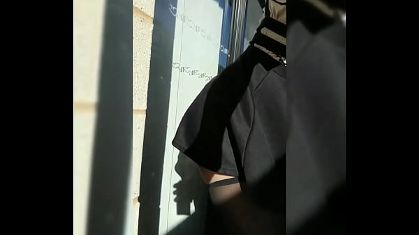 Fucking my_dildo outside neighbor shouse