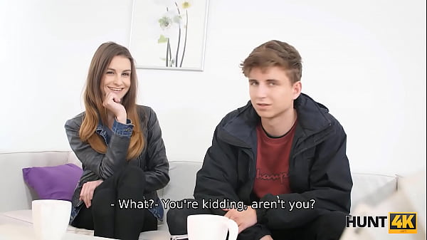Hunt4k girl gets back at boyfriend who has no money so she makes it