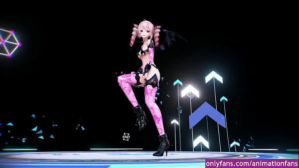 Mujer animacion baile sensual 