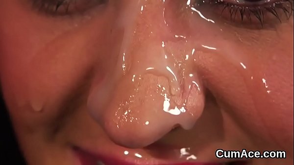 Provocative teen enjoys a deepthroat and good deal of charge on her face 