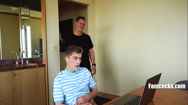 Step Dad Puts A Stop To His Step Son'_s Jerkathon By Filling His Hungry Holes - Jax Thirio, Jesse Bolton