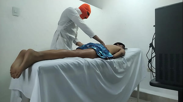 Change of plans doctor was going to give massage to female patient but the patient turned out to be a whore and quickly set him up 