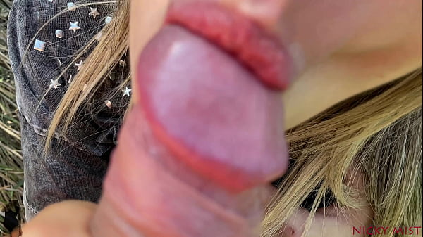 Play MP4 - Blonde swallow cum after blowjob and quick fuck in public safe place