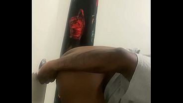 Gay Ebony Dildo Sliding In And Thong Slid Over thumbnail
