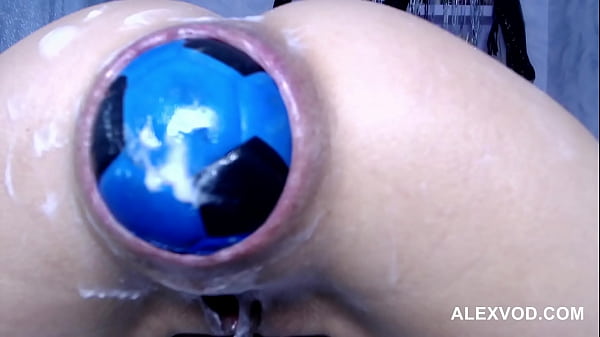 Balls and fist in hotkinkyjo asshole