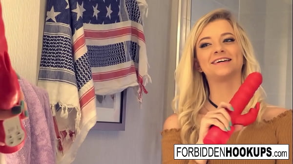 Hot blonde gets her bros cock