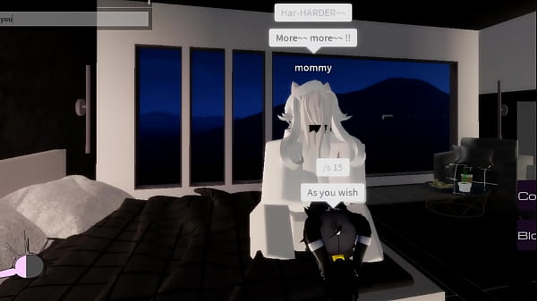 Having lots of fun with a Roblox girl
