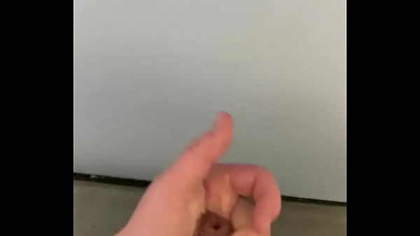 Touching myself At the public toilets With huge load 